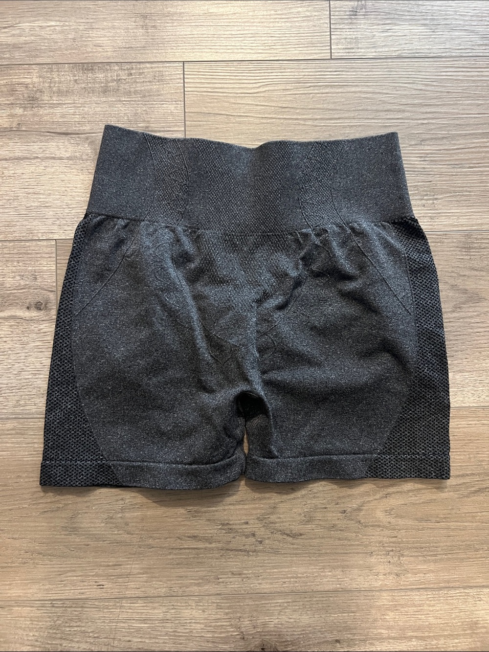 High-Waist Women's Active Shorts in Charcoal